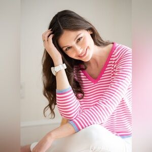 Burgess Ivy Sweater in Dragonfruit combo